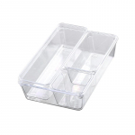 7/14 tk sahtlite korraldajakomplekt l&auml;bipaistvast plastikust lauajagajad pr&uuml;gikastid magamistoa kummut Kontori hoiukarp meigiehete vidinate jaoks
