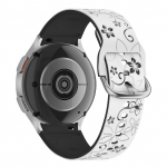 Silikoonist rihm Samsung Galaxy Watch 7 6 5 4 FE 44mm 40mm/5 Pro Sport jaoks Correa graveeritud Galaxy Watch6 Classic 43mm 47mm rihm Galaxy Watch 7 40mm
