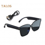 Bluetoothiga &uuml;hilduvad nutikad p&auml;ikeseprillid koos avatud k&otilde;rvaga helih&auml;&auml;ljuhtimisega k&auml;ed-vabad laetavad UV-kindlad muusikaprillid prillid must