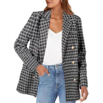 Naiste &uuml;likonnajakk rev&auml;&auml;riga, pikkade varrukatega, kaherealine, &auml;rijakk klapiga taskutega, l&otilde;dva l&otilde;ikega XXL aprikoosi