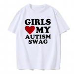 T&uuml;drukutele meeldib minu autismi swag Naljakad autistliku poisi kingitused Teadlikkuse T-s&auml;rgid Graafilised t&auml;navariided L&uuml;hikeste varrukatega Kingiideed T-s&auml;rk Mehed S beež