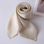 100% naturaalsest siidist sall naistele &uuml;hev&auml;rviline foulard k&otilde;rge kvaliteediga naiste pear&auml;tt sall &uuml;mbris ruudukujuline moodne hijab bandana sallid Y1966YY-Real Silk 65x65cm gray