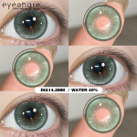 Eyeshare PAMPAS Brown Contact Lenses 1 pair Natural Soft Lens Big Eyes 14.5mm Eye Contacts Gray Pupils Green Purple Lens