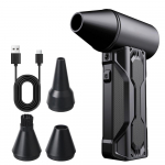 Turbo Jet Puhur Puhastust&ouml;&ouml;riist 3 reguleeritavat k&auml;iku Auto lume puhumine Autotarvikud Elektriline &otilde;hupuhasti V&otilde;imas ventilaator 130000 RPM Kaasaskantav 2025 must