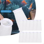 12 Pieces Aquarium Filter Socks Accessory Mesh Pond 3D Honeycomb Design Washable 150 Micron 4 inch