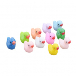 100 tk Mini Pardifiguur Helendav Miniatuurne Joonisfilm Kollane Pardikaunistus DIY Mikromaastik Haldjaaed Loom Vaikkuju Dekoratsioon B