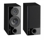 Acoustique Quality PONTOS 9 - Riiulik&otilde;lar, kaheribaline komplekt, v&otilde;imsus 120W / Scan-Speak / k&otilde;rgl&auml;ikega must viimistlus, Acoustique Quality must