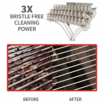 Metallist Barbecue Grillipuhastushari Roostevabast terasest traathari puhastustarvikute jaoks