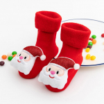 Toddler Kids baby Boys Girls Christmas Santa Deer Anti-Slip Knitted Warm Socks M