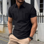 Meeste T-s&auml;rk Street Vabaaja Mood L&uuml;hikeste Varrukatega Top XXXL must