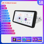 10,33-tolline autoraadio Ossuret 1DIN puuteekraan 360&deg; p&ouml;&ouml;ratav Android 13 GPS S8 8Core 8G 128G AI