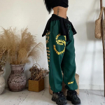 Suurem&otilde;&otilde;tmelised tindirohelised spordip&uuml;ksid naistele lahtised p&uuml;ksid Hip Hop-h-riistvarap&uuml;ksid Retroprinteriga Jazz Street Dance pikad p&uuml;ksid XXL