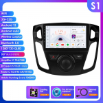 Ossuret 8G RAM 128G ROM AI H&auml;&auml;ljuhtimisega 2-DIN Android Auto Raadio Ford Focus 3 2012-2017 MK3 jaoks Carplay Automeedia GPS Navigatsioon 2DIN Intelligentne Autoradio S1 8Core 3G 32G AI