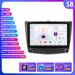 Hizpo 4G Intelligentsne Autoraadio 2Din Android 14 Autoraadio Lexus IS250 IS300 IS200 IS220 IS350 jaoks Multimeedia Video M&auml;ngija Navigatsiooni GPS Peaseade S8 8Core 8G 128G AI
