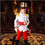 Laste Halloweeni Kuninga Printsi Cosplay Kost&uuml;&uuml;m Poistele 150 cm
