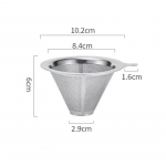 Korduvkasutatav kohvifiltri hoidja mitmek&uuml;lgne kahekihiline roostevabast terasest kohvi- ja tees&otilde;el kohvitarvikud kohvivalmistust&ouml;&ouml;riist