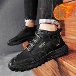 Talv/S&uuml;gis Meeste K&auml;sitsi Valmistatud Vabaaja Nahast Vabaajajalatsid K&otilde;rged Saapad Nahast Kingad Meestele Pehmed ja Mugavad Libisemiskindlad Pahkluusaapad 47 lahe must v&auml;rv