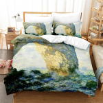 Mandel&otilde;is Van Goghi j&auml;rgi Tekikott Komplekt Lilleline &Otilde;ie Voodipesu Komplekt T&uuml;drukule P&otilde;hjamaade Tekikate Kuninganna Kuningas Suurus Voodipesu Komplekt EU single(135x200cm)