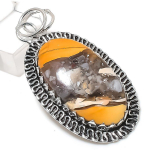 Brecciated Mookaite Gemstone Handmade 925 Sterling Silver Pendant 2.32 a3w97