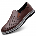 Suvised naturaalsest nahast meeste kingad Luksusbr&auml;ndi Vabaaja slip-on Formaalseteks loafersiteks Meeste mokassiinid Itaalia Must Meeste s&otilde;idukingad Mehed 38
