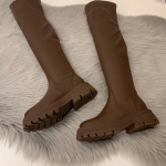 Paksu tallaga naiste &uuml;le p&otilde;lve saapad, reie, k&otilde;rged saapad, talv 2024, uued naiste pikad saapad, platvorm, paksud kontsad, naiste s&uuml;gisjalatsid 39