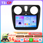 Hizpo Android Renault Dokker/Lodgy Dacia 2012-2021 jaoks Snapdragon AI Autoraadio Multimeediapleier Android Auto Carplay Peaseade Navigatsioon GPS T3CP 4Core&nbsp;2G&nbsp;64G