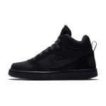 Nike Court Borough Mid GS Kolmekordne Must Laste Tossud Must-Must 839977-001 36