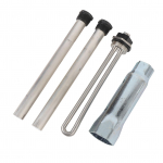 4 tk RV veesoojendi element mutriv&otilde;tmepesaga anoodvardad 520900 metallist t&auml;iustatud j&otilde;udlus RV veesoojendi jaoks