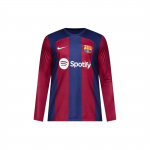 Nike FC Barcelona 2023/24 Stadium Kodune Performance &Uuml;mmarguse kaelusega Jalgpallis&auml;rk Meeste Topid S&uuml;gav-Kuninglik-Sinine &Uuml;llas-Punane Valge DX2636-456 XL