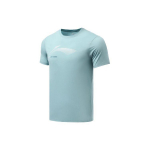 Li Ning Fitness Series Logoprindiga Kiiresti Kuivav Hingav L&uuml;hikeste Varrukatega T-s&auml;rk Meeste Topid Sinine ATSR295-3 2XL