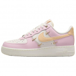 Nike Air Force 1 07 LX Mini Swoosh - Pink Foam Naiste tossud Sail Metallic-Gold Pale-Vanilla IB2574-600 42