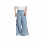 Adidas Originals SS25 Eemaldatavad Laiad K&uuml;lgtriibulised Teksap&uuml;ksid Unisex Teksap&uuml;ksid Hele Denim Sinine KB6415 XS