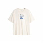 Li Ning X Disney Koost&ouml;&ouml; Stitch Seeria &Uuml;mara kaelusega Pullover Vabaaja L&uuml;hikeste varrukatega T-s&auml;rk Meeste T-s&auml;rk Kirju ATSU153-1 L