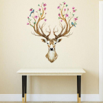 Uued 3D ploomi&otilde;ie hirve seinakleebised DIY dekoratsioon PVC eemaldatavad vastupidavad seinakleebised