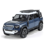 1/24 Range Rover Defender Maastur Sulamist Auto Mudel Valatud Simulatsioon Metallist M&auml;nguasi Maastikus&otilde;idukid Auto Mudel Heli ja Valgus Laste Kingitus must
