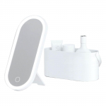 Kaasaskantav Meik Populaarne Lauapeegel Meigivalgustusega Alusega LED Astmeteta Heledus Loomulik Valgus &Uuml;htlane USB Kosmeetiline Kaasaskantav [Kodumaine] valge