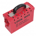 Lockout Tagout Box Portable Safety 13 Guage Lockout Tagout Group Lukukarp OSHA vastavusr&uuml;hma jaoks