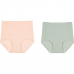 Audifen Women's High-Waist Seamless Rose Fiber Tummy Control Panties L