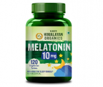 Himalayan Organics Melatoniin 10 MG Tervislik uni-&auml;rkveloleku ts&uuml;kkel Parandab keskendumisv&otilde;imet | Ei tekita s&otilde;ltuvust (120 tabletti)