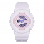 Casio Baby-G Analoog-Digitaalne Vaikrihm Roosa sihverplaat Kvarts BA-110AH-4A 100M Naiste k&auml;ekell roosa