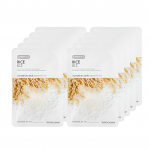 THE FACE SHOP Ground Rice Mask Sheet, 1 Sheet &times; 10 Pack