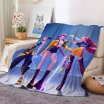 Laulja K-Kpop D-Demon H-Hunters Tekk Soe Ja Pehme Sobib Magamistuppa Elutuppa Diivanvoodi Kontorisse Reisimiseks Telkimiseks 30x40in blue