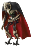 Star Wars Kindral Grievous m&otilde;&otilde;tkavas plastikmudel 1/12 eelv&auml;rvitud black