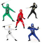 Ninja kombinesoon Kost&uuml;&uuml;m Peo- ja kost&uuml;&uuml;mipidu Ninjago Superkangelane M valge