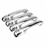 8 pcs Silver Chrome Car Chromium Electroplating Door Handle Cover Trim for Toyota Land Cruiser Prado 2010-2018 Car
