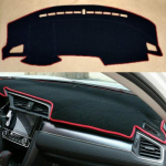 DashMat WIth Red rim Cover Non-Slip Pad Sun For Honda 10th Gen Civic 2016-2018