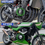 WOOGA Motorcycle Accessories fit for Ka&wa&sa&ki Z900RS Z 900RS Z 900 RS Cafe 2018 2019 2020 2021 2022 2023 2024 Chrome DOHC Engine Slider Stator