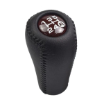 Sobib Toyota Prado LC120 Land Cruiser Prado 2003-2009 K&auml;igukangi Nupp 5-k&auml;iguline Manuaal K&auml;igukast Nahast &Uuml;lekandega K&auml;igukangi Nupp 5 Speed-Red Wood black