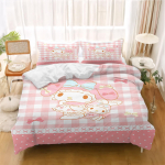 3-osaline komplekt My Melody tekikotid Laste voodipesu komplekt Kodu Twin 1 tekikate Luksuslik 100% pol&uuml;ester Kaasaegne tr&uuml;kitud 90x200cm white