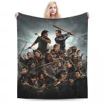 Pehme soe tekk Poiss T&uuml;druk Piknik Daryls Dixon The Walking Dead Voodipesu Viskad Flanellist voodikate diivanile voodile diivanvoodi kate 30x40in